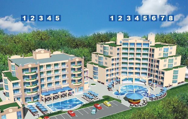 Semiramida Garden  Sunny Beach 1&2